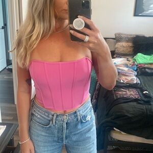Pink tube top size small
